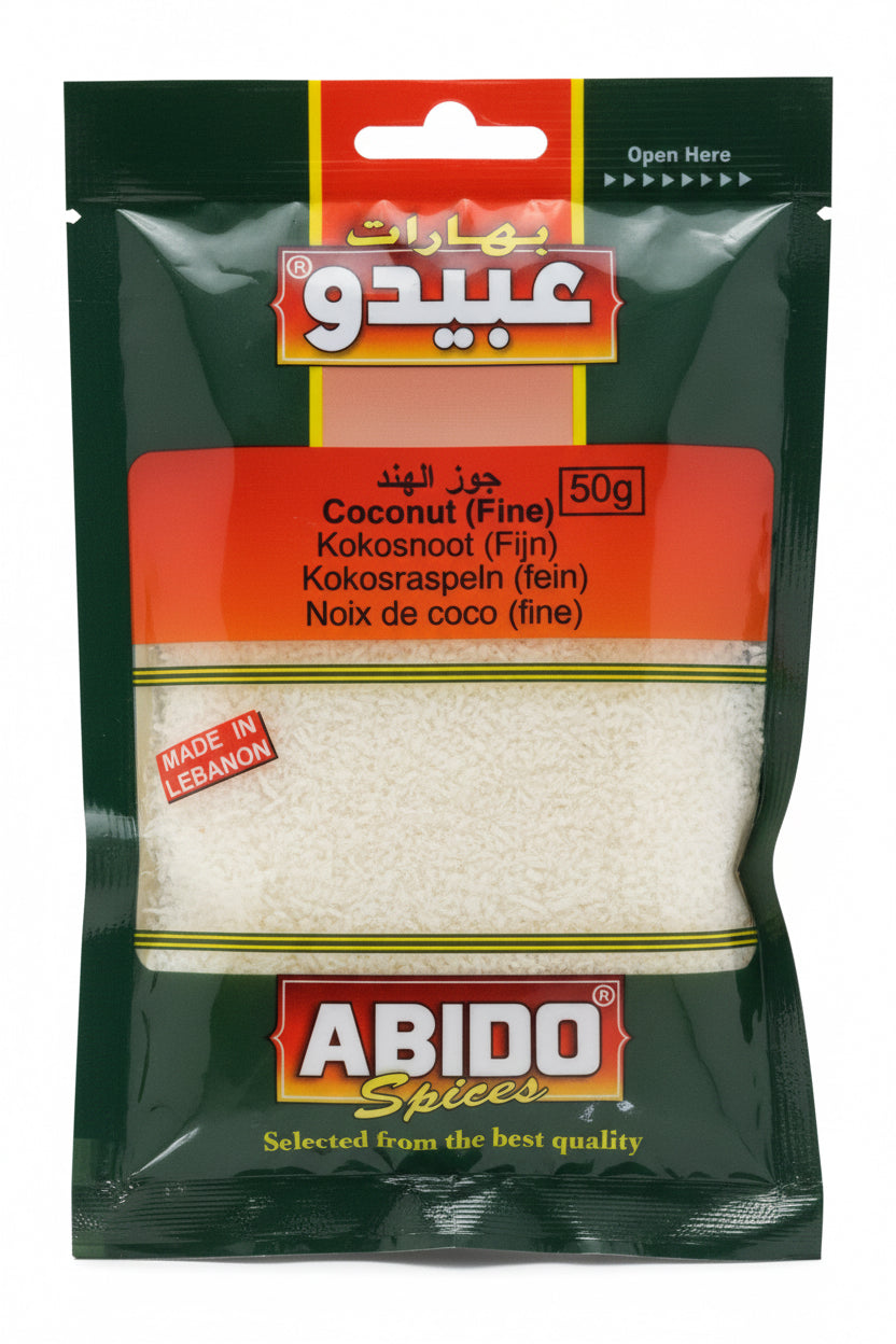 Noix de Coco Râpée (Fine) Abido 50g