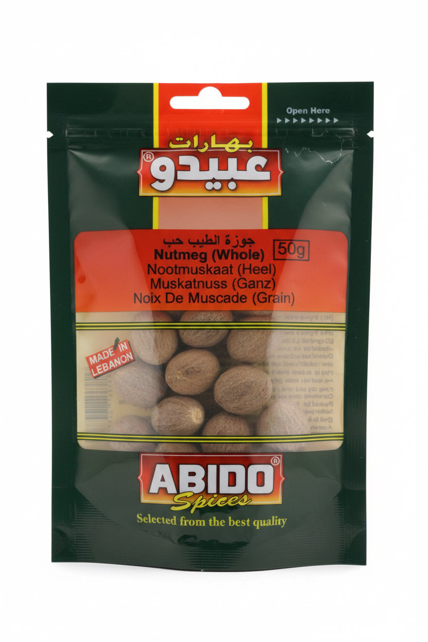 Noix de Muscade Entière (Grain) Abido 50g